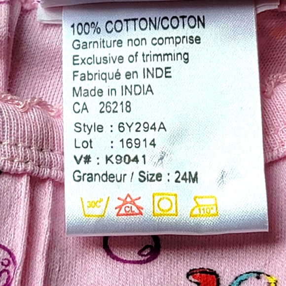 Nick Jr Dora The Explorer Pink Sleepwear Onesie Size 24 M - Picture 5 of 5